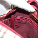 BURBERRY Nova Check Shoulder Bag Canvas Beige Gold Auth 190290A-21