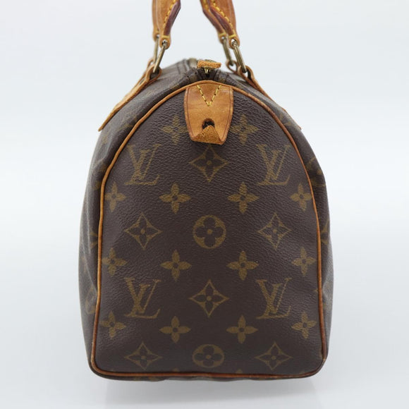 LOUIS VUITTON Monogram Speedy 25 Hand Bag M41528 LV Auth 190291