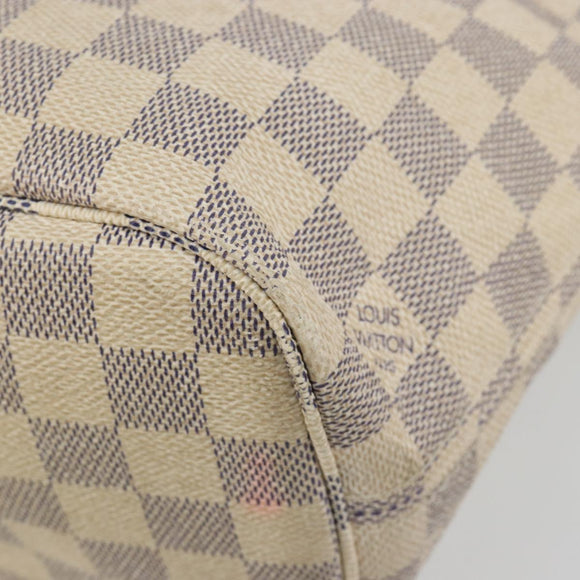 LOUIS VUITTON Damier Azur Neverfull PM Tote Bag N41362 LV Auth 190292