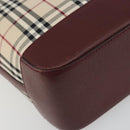 BURBERRY Nova Check Tote Bag Canvas Beige Gold Auth 190293A-14
