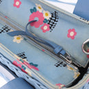 Miu Miu Hand Bag Rattan 2way Light Blue Silver Auth 190294A-19