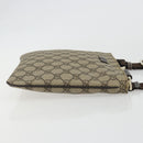 GUCCI GG Supreme Shoulder Bag PVC Beige Gold 201538 Auth 190295A-3