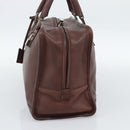 LOEWE Amazona 36 Hand Bag Leather Brown Silver Auth 190296A-4
