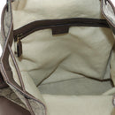 GUCCI GG Supreme Web Sherry Line Backpack PVC Beige Gold 473868 Auth 190298-21