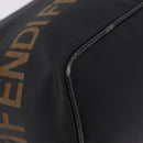 FENDI Shoulder Bag Canvas Black Gold Auth 190300-9