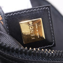 FENDI Shoulder Bag Canvas Black Gold Auth 190300-19