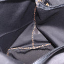 FENDI Shoulder Bag Canvas Black Gold Auth 190300-20