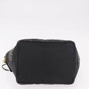FENDI Shoulder Bag Canvas Black Gold Auth 190300-5