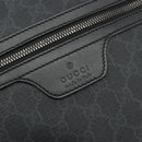 GUCCI GG Supreme Shoulder Bag PVC Black Silver 322279 Auth 190302-18