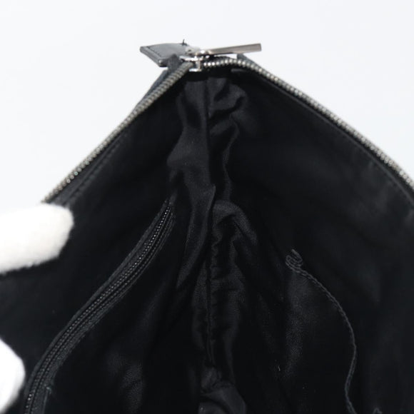 GUCCI GG Supreme Shoulder Bag PVC Black Silver 322279 Auth 190302