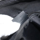 GUCCI GG Supreme Shoulder Bag PVC Black Silver 322279 Auth 190302-12