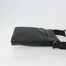 GUCCI GG Supreme Shoulder Bag PVC Black Silver 322279 Auth 190302-3