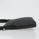 GUCCI GG Supreme Shoulder Bag PVC Black Silver 322279 Auth 190302-4