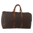 LOUIS VUITTON Monogram Keepall 50 Boston Bag M41426 LV Auth 190303-1