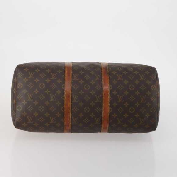 LOUIS VUITTON Monogram Keepall 50 Boston Bag M41426 LV Auth 190303
