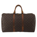 LOUIS VUITTON Monogram Keepall 50 Boston Bag M41426 LV Auth 190303-13