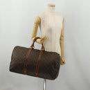 LOUIS VUITTON Monogram Keepall 50 Boston Bag M41426 LV Auth 190303-23