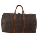 LOUIS VUITTON Monogram Keepall 50 Boston Bag M41426 LV Auth 190303-2