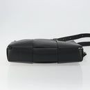 BOTTEGA VENETA Maxi INTRECCIATO Bag Leather 2way Black Silver Auth 190305-5