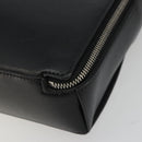 BOTTEGA VENETA Maxi INTRECCIATO Bag Leather 2way Black Silver Auth 190305-9