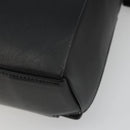 BOTTEGA VENETA Maxi INTRECCIATO Bag Leather 2way Black Silver Auth 190305-17
