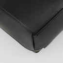 BOTTEGA VENETA Maxi INTRECCIATO Bag Leather 2way Black Silver Auth 190305-18