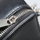 BOTTEGA VENETA Maxi INTRECCIATO Bag Leather 2way Black Silver Auth 190305-10