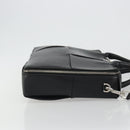 BOTTEGA VENETA Maxi INTRECCIATO Bag Leather 2way Black Silver Auth 190305-3