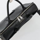 BOTTEGA VENETA Maxi INTRECCIATO Bag Leather 2way Black Silver Auth 190305-6