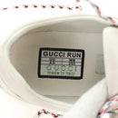 GUCCI Gucci Run Sneakers Leather White Auth 190306M-18