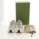 GUCCI Gucci Run Sneakers Leather White Auth 190306M-24