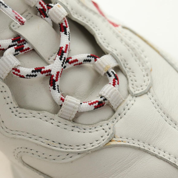 GUCCI Gucci Run Sneakers Leather White Auth 190306M