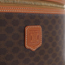 CELINE Macadam Canvas Hand Bag PVC Leather Brown Gold Auth 190308A-15
