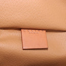 CELINE Macadam Canvas Hand Bag PVC Leather Brown Gold Auth 190308A-16