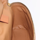 CELINE Macadam Canvas Hand Bag PVC Leather Brown Gold Auth 190308A-19