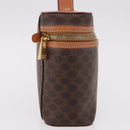 CELINE Macadam Canvas Hand Bag PVC Leather Brown Gold Auth 190308A-5