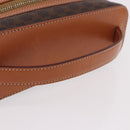 CELINE Macadam Canvas Hand Bag PVC Leather Brown Gold Auth 190308A-7