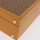 GUCCI Micro GG Supreme Attache Case Hand Bag PVC Beige Gold Auth 190309-11