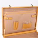 GUCCI Micro GG Supreme Attache Case Hand Bag PVC Beige Gold Auth 190309-17