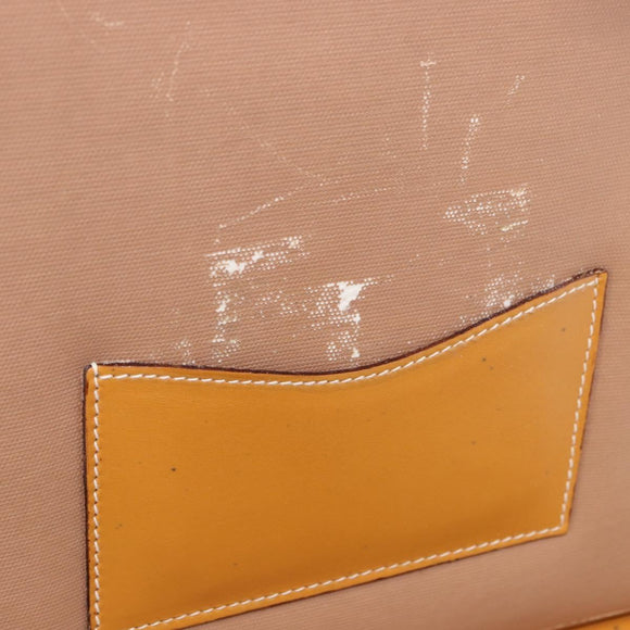 GUCCI Micro GG Supreme Attache Case Hand Bag PVC Beige Gold Auth 190309