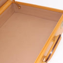 GUCCI Micro GG Supreme Attache Case Hand Bag PVC Beige Gold Auth 190309-20