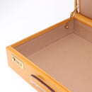 GUCCI Micro GG Supreme Attache Case Hand Bag PVC Beige Gold Auth 190309-21