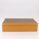 GUCCI Micro GG Supreme Attache Case Hand Bag PVC Beige Gold Auth 190309-9