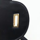 HERMES Sandrine Shoulder Bag Leather Navy Gold Auth 190310M-20
