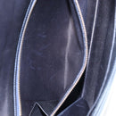 HERMES Sandrine Shoulder Bag Leather Navy Gold Auth 190310M-12