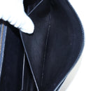 HERMES Sandrine Shoulder Bag Leather Navy Gold Auth 190310M-25