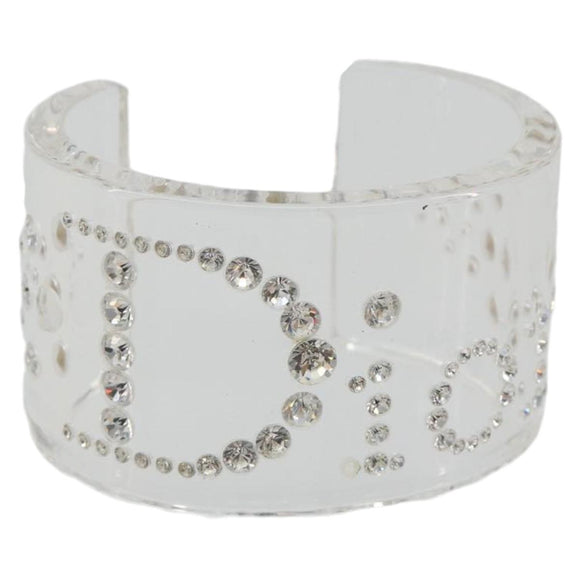Christian Dior Bangle plastic Clear Auth 190314