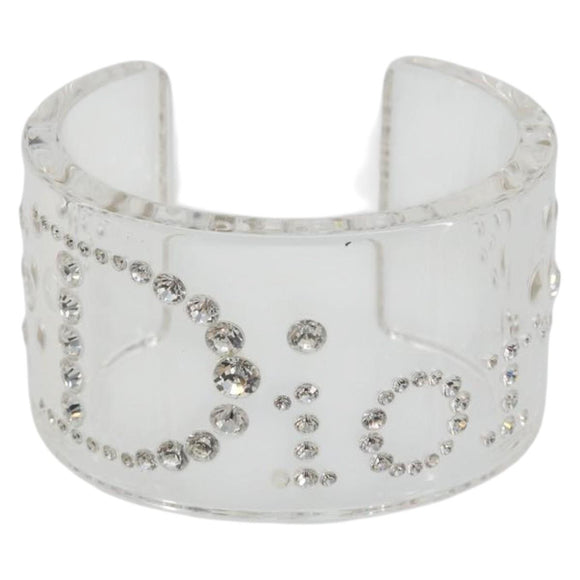 Christian Dior Bangle plastic Clear Auth 190314