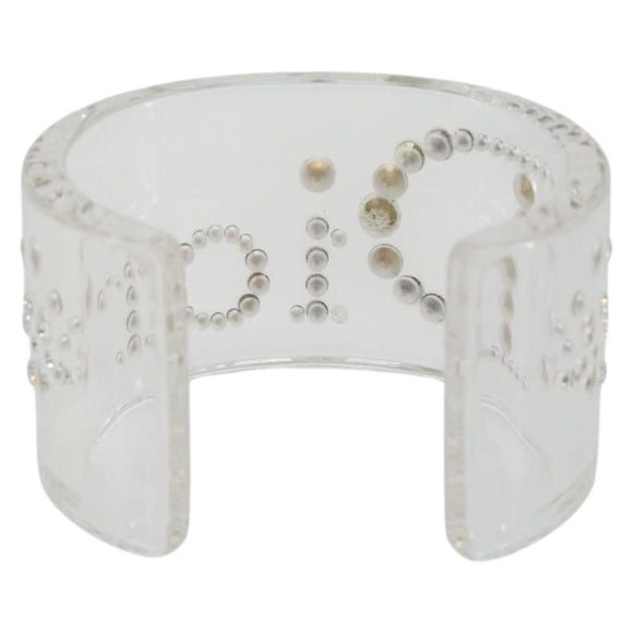 Christian Dior Bangle plastic Clear Auth 190314