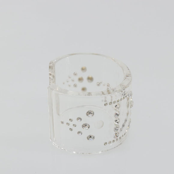 Christian Dior Bangle plastic Clear Auth 190314